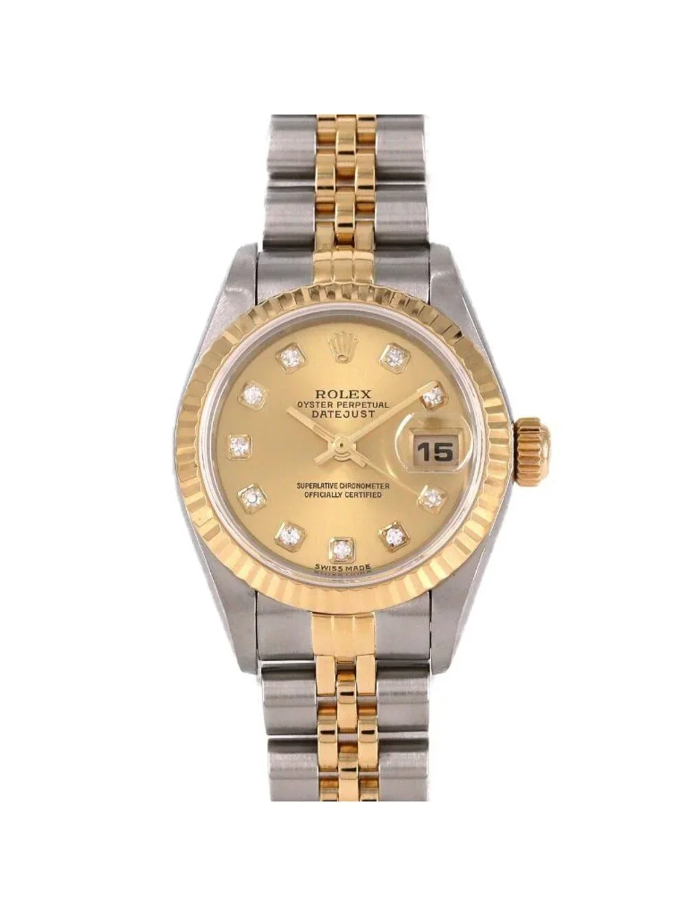 Rolex Datejust Stainless Steel Yellow Gold Automatic Watch